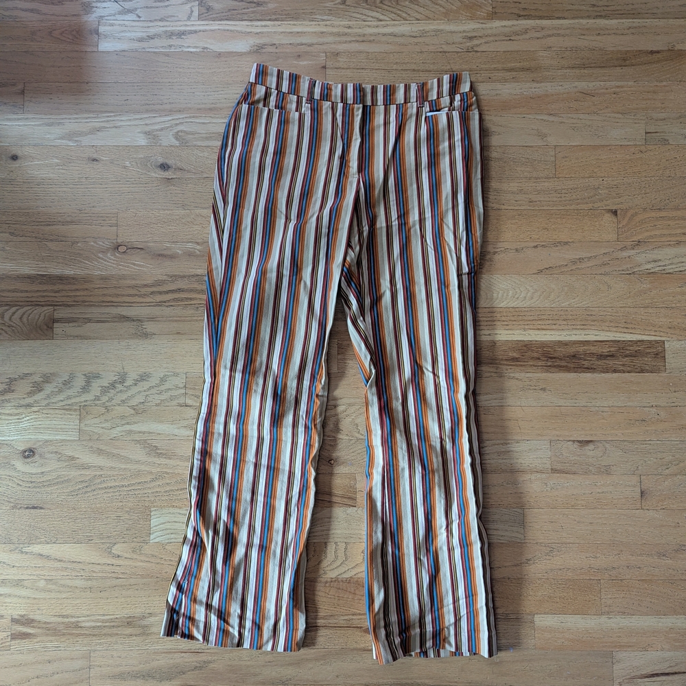 New York & Company Multicolor Striped Chinos